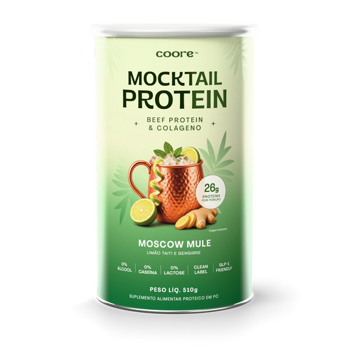 Mocktail Protein — Moscow Mule, pote de 510 g