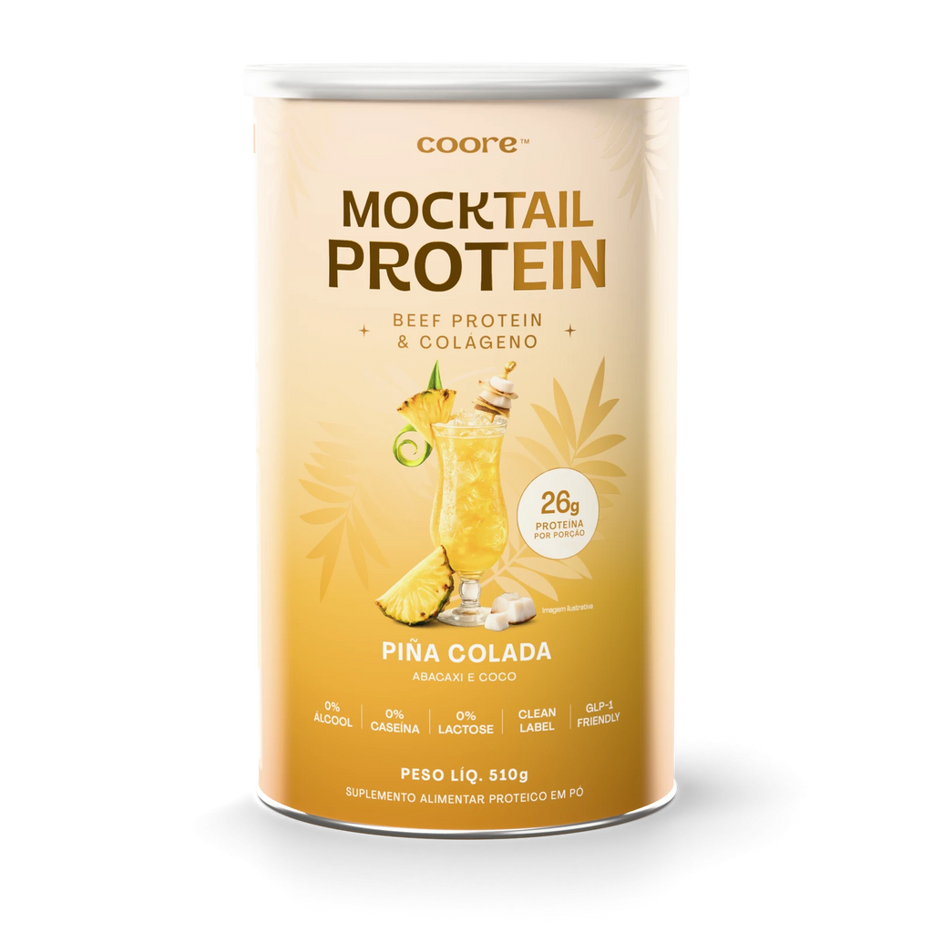 Mocktail Protein — Piña Colada, pote de 510 g