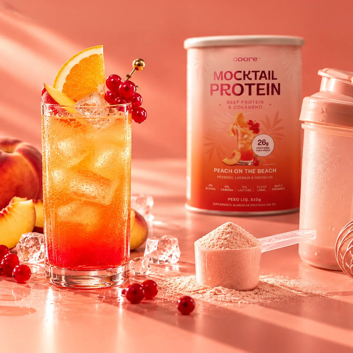 Mocktail Protein — Peach on the Beach