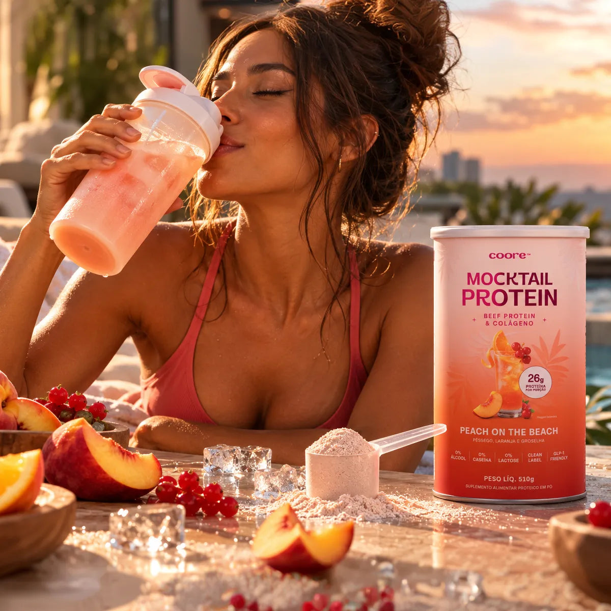 Mocktail Protein — Peach on the Beach