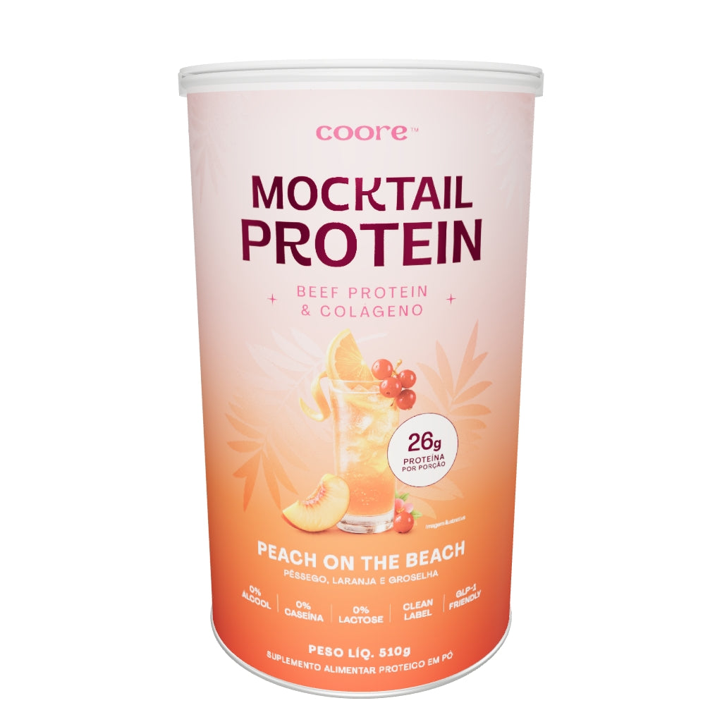 Mocktail Protein — Peach on the Beach em 3D