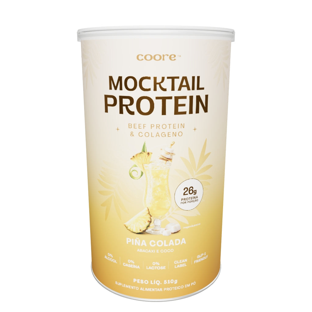 Mocktail Protein — Piña Colada em 3D